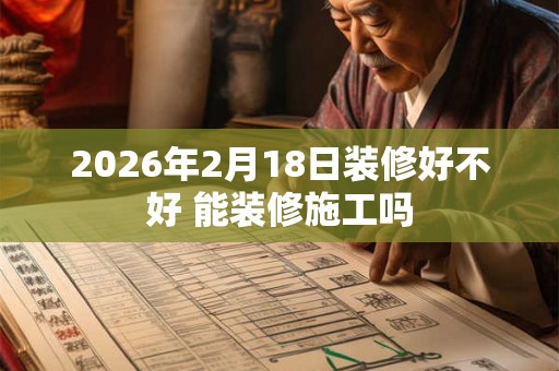 2026年2月18日装修好不好 能装修施工吗