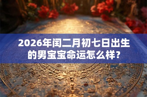 2026年闰二月初七日出生的男宝宝命运怎么样？