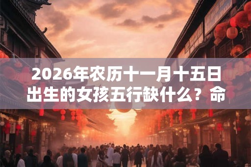 2026年农历十一月十五日出生的女孩五行缺什么？命好吗？
