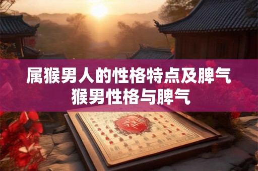 属猴男人的性格特点及脾气 猴男性格与脾气