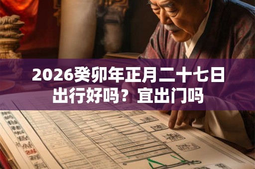 2026癸卯年正月二十七日出行好吗?宜出门吗 2026癸卯年正月二十七日出行好吗?宜出门吗