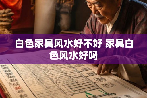 白色家具风水好不好 家具白色风水好吗