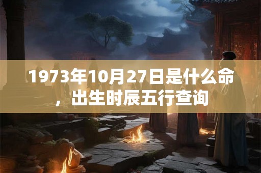 1973年10月27日是什么命,出生时辰五行查询 1973年10月27日是什么命,出生时辰五行查询
