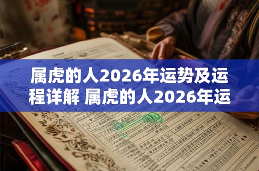 属虎的人2026年运势及运程详解 属虎的人2026年运势如何 属虎的人2026年运势及运程详解 属虎的人2026年运势如何