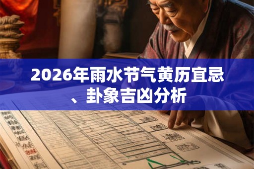 2026年雨水节气黄历宜忌、卦象吉凶分析