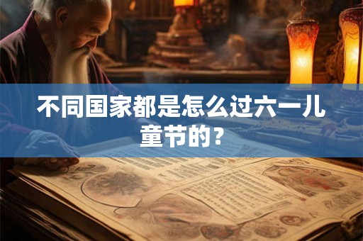 不同国家都是怎么过六一儿童节的？