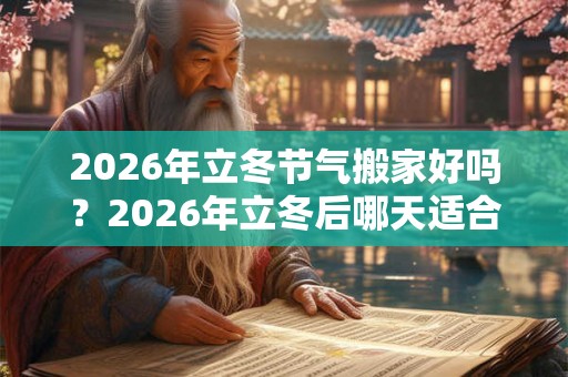 2026年立冬节气搬家好吗?2026年立冬后哪天适合搬家? 2026年立冬节气搬家好吗?2026年立冬后哪天适合搬家?