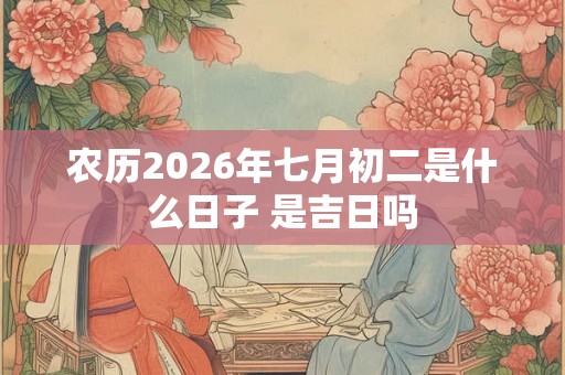 农历2026年七月初二是什么日子 是吉日吗 农历2026年七月初二是什么日子 是吉日吗