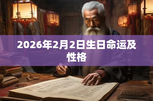 2026年2月2日生日命运及性格