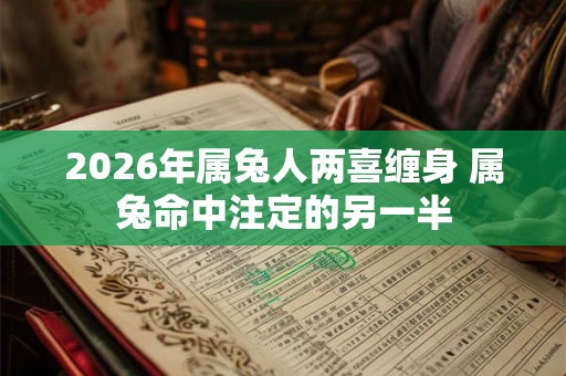 2026年属兔人两喜缠身 属兔命中注定的另一半