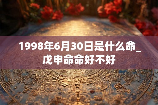 1998年6月30日是什么命_戊申命命好不好
