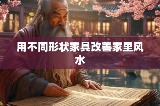 用不同形状家具改善家里风水