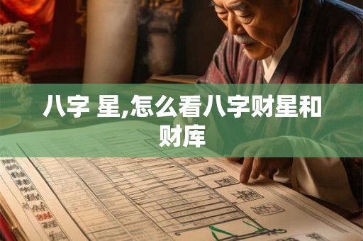 八字 星,怎么看八字财星和财库 八字 星,怎么看八字财星和财库
