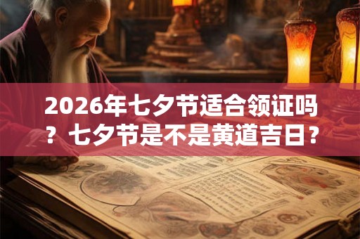 2026年七夕节适合领证吗？七夕节是不是黄道吉日？