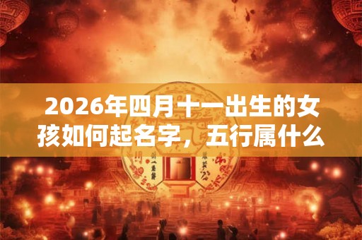 2026年四月十一出生的女孩如何起名字，五行属什么