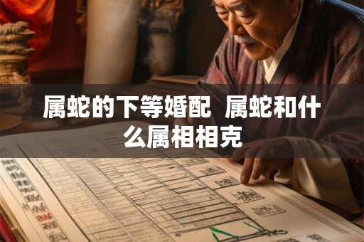 属蛇的下等婚配  属蛇和什么属相相克