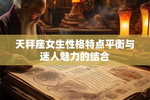 天秤座女生性格特点平衡与迷人魅力的结合