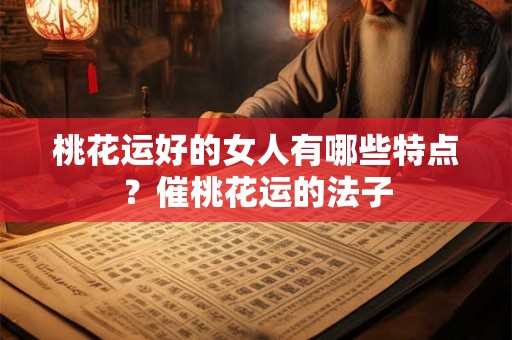 桃花运好的女人有哪些特点？催桃花运的法子