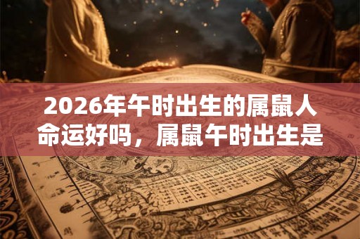 2026年午时出生的属鼠人命运好吗，属鼠午时出生是什么命？