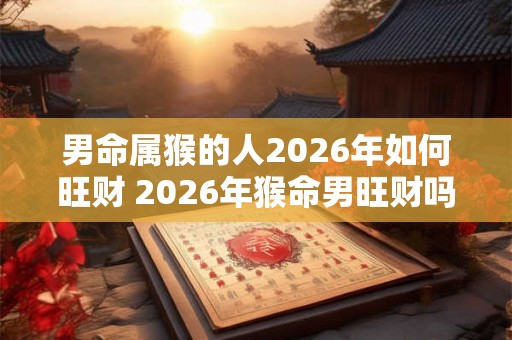 男命属猴的人2026年如何旺财 2026年猴命男旺财吗