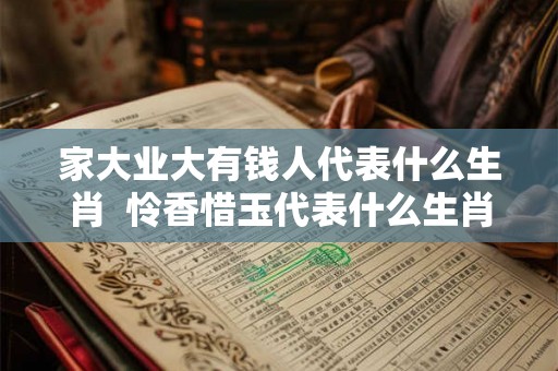 家大业大有钱人代表什么生肖  怜香惜玉代表什么生肖