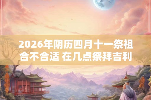 2026年阴历四月十一祭祖合不合适 在几点祭拜吉利