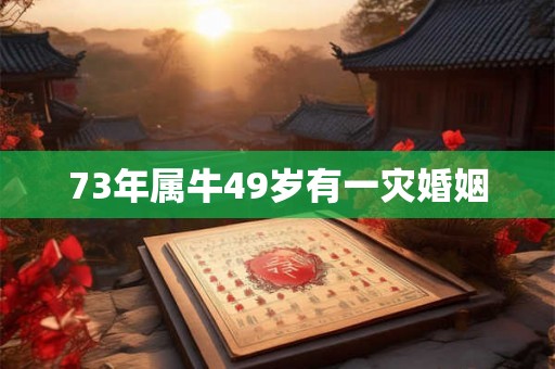 73年属牛49岁有一灾婚姻 73年属牛49岁有一灾婚姻