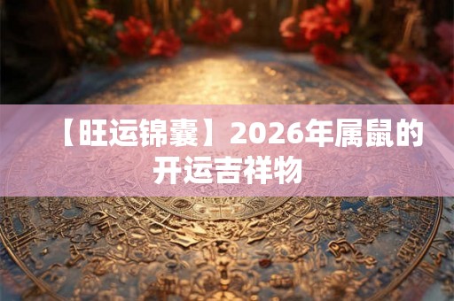 【旺运锦囊】2026年属鼠的开运吉祥物