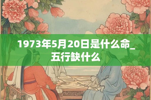 1973年5月20日是什么命_五行缺什么