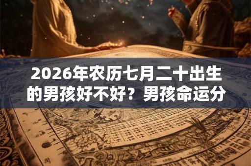 2026年农历七月二十出生的男孩好不好？男孩命运分析