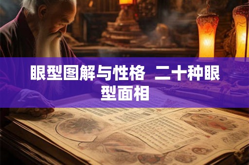 眼型图解与性格  二十种眼型面相