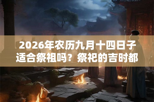 2026年农历九月十四日子适合祭祖吗？祭祀的吉时都有哪些？