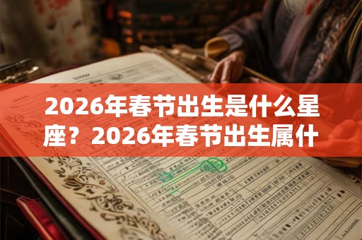 2026年春节出生是什么星座？2026年春节出生属什么？