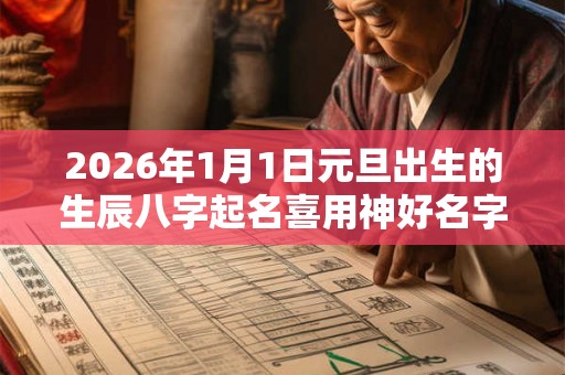 2026年1月1日元旦出生的生辰八字起名喜用神好名字