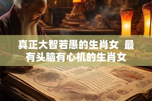 真正大智若愚的生肖女  最有头脑有心机的生肖女