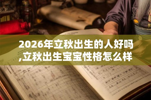 2026年立秋出生的人好吗,立秋出生宝宝性格怎么样? 2026年立秋出生的人好吗,立秋出生宝宝性格怎么样?