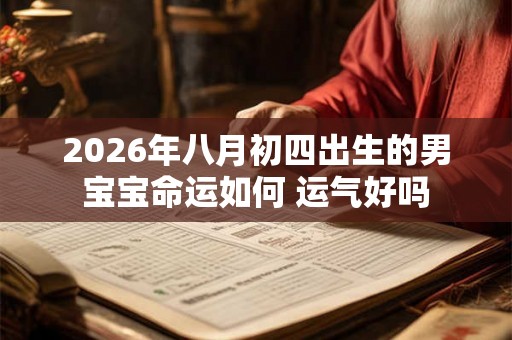 2026年八月初四出生的男宝宝命运如何 运气好吗