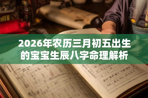2026年农历三月初五出生的宝宝生辰八字命理解析