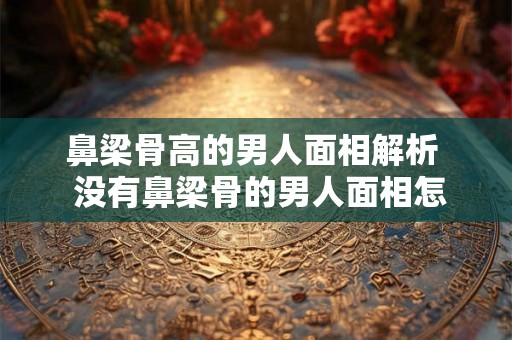 鼻梁骨高的男人面相解析  没有鼻梁骨的男人面相怎么样