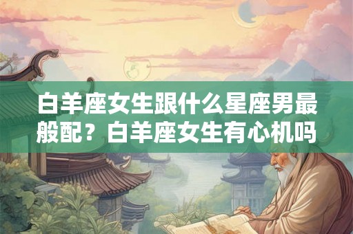 白羊座女生跟什么星座男最般配？白羊座女生有心机吗？