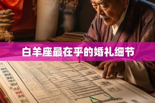 白羊座最在乎的婚礼细节