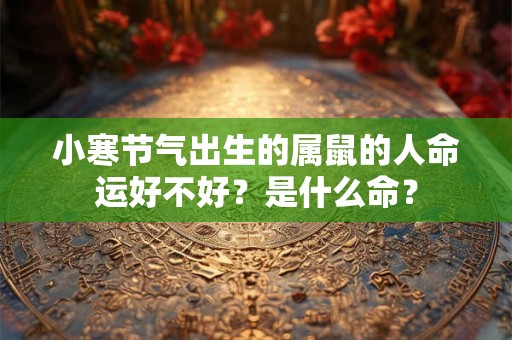 小寒节气出生的属鼠的人命运好不好？是什么命？