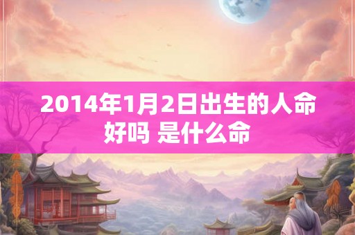 2014年1月2日出生的人命好吗 是什么命