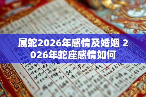属蛇2026年感情及婚姻 2026年蛇座感情如何