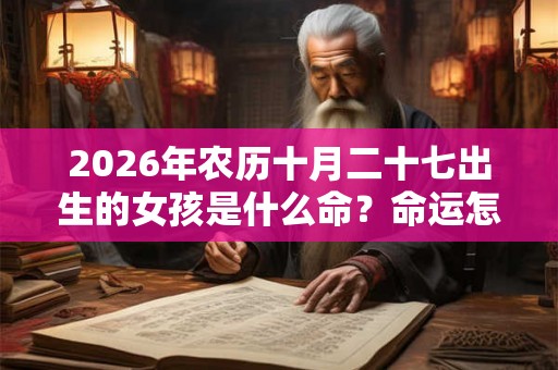 2026年农历十月二十七出生的女孩是什么命？命运怎么样？