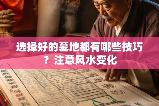 选择好的墓地都有哪些技巧？注意风水变化