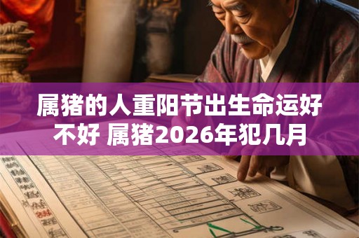 属猪的人重阳节出生命运好不好 属猪2026年犯几月 属猪的人重阳节出生命运好不好 属猪2026年犯几月