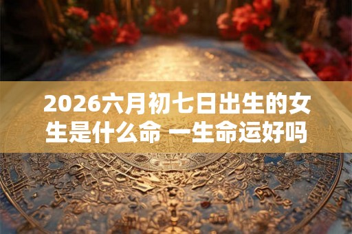 2026六月初七日出生的女生是什么命 一生命运好吗