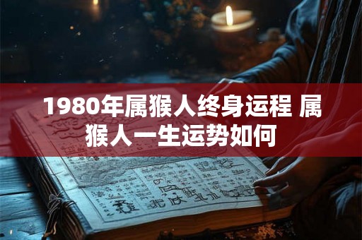 1980年属猴人终身运程 属猴人一生运势如何
