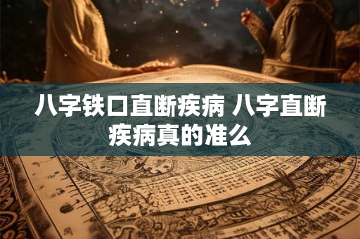 八字铁口直断疾病 八字直断疾病真的准么